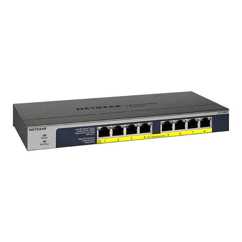 Netgear 1000T 8P GS108PP Netgear 1000T 8P GS108PP